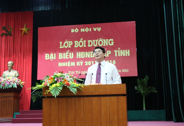 Khai mạc Lớp Bồi dưỡng đại biểu Hội đồng nhân dân cấp tỉnh nhiệm kỳ 2011 - 2016 tại Phú Thọ